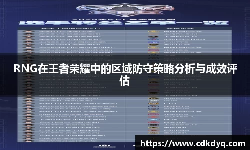 RNG在王者荣耀中的区域防守策略分析与成效评估